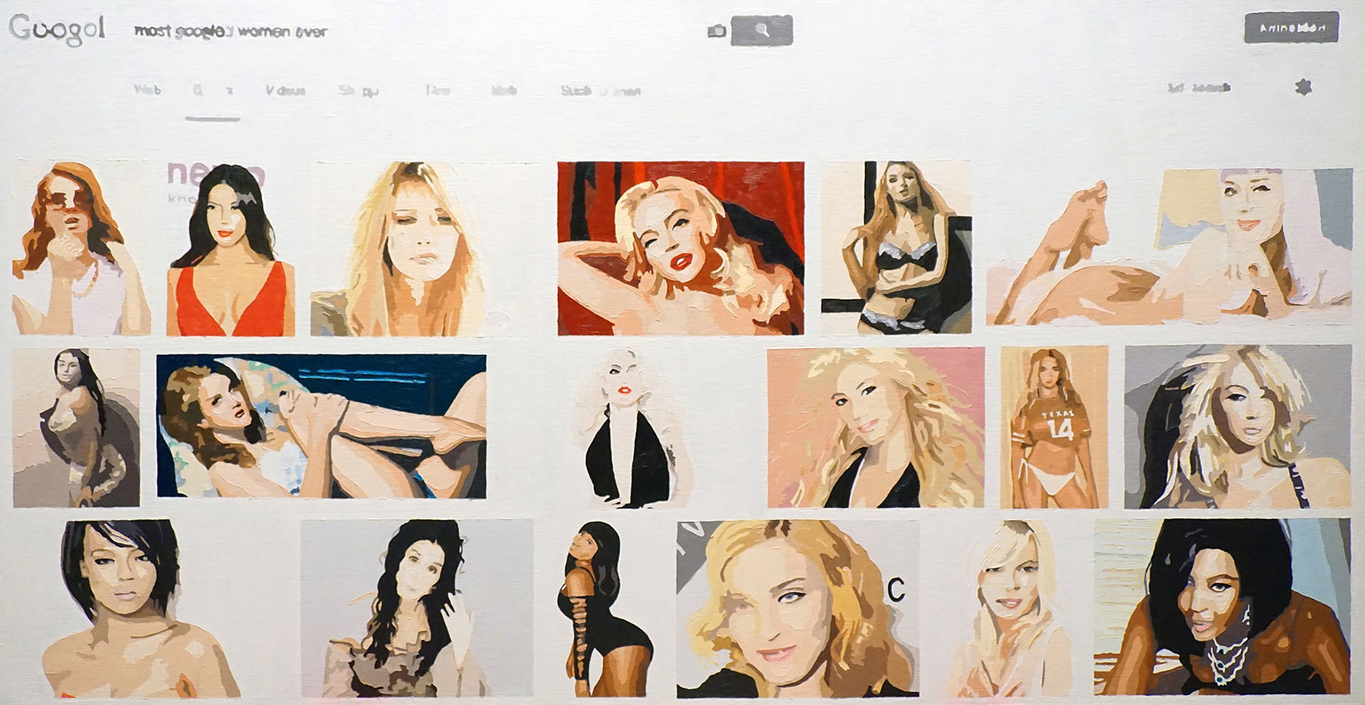 most googled women PYTHONGALLERY